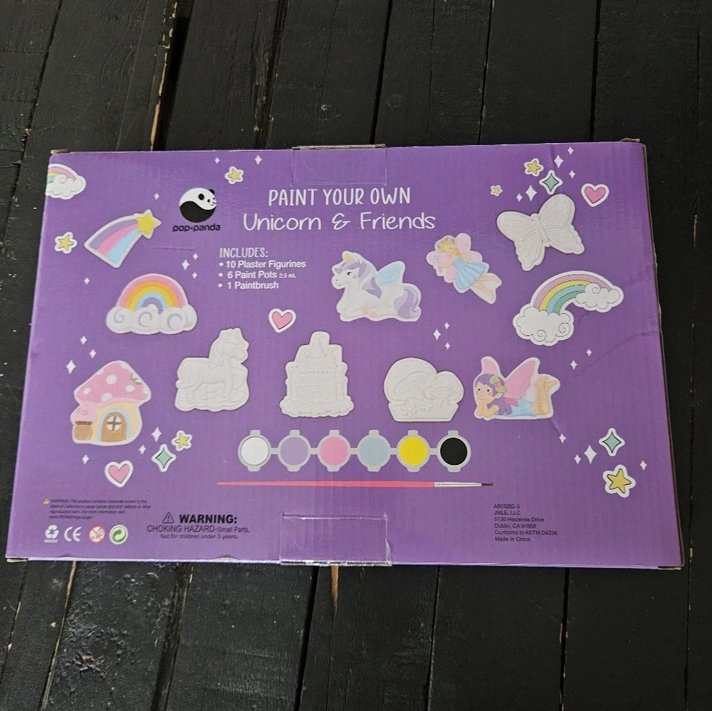 Paint Your Own Unicorn & Friends Set NWT Fairy Girl Gift Idea Arts Crafts Create